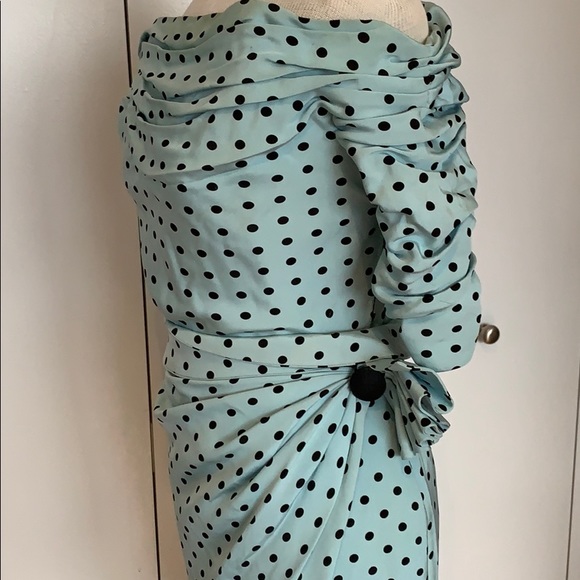 Vintage 1980s Off the Shoulder Dress - Picture 2 of 5